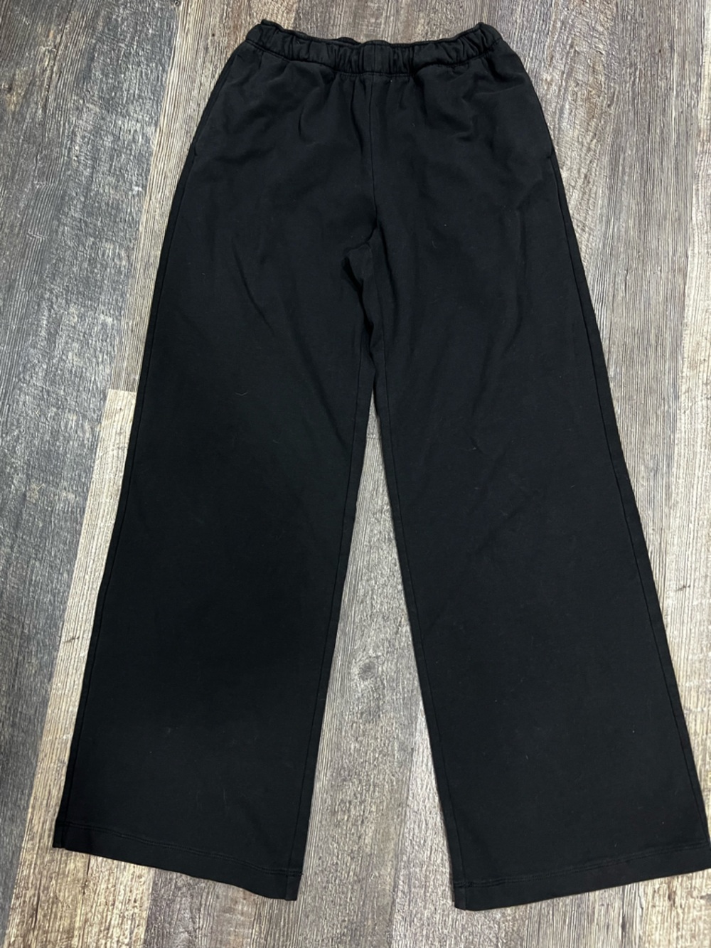Athleta Black Wide-Leg Kids Sweatpants